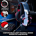 Miniatyrbillede 4 af 5: Bluetooth Trådløse Hovedtelefoner med Mikrofon, PS4 Gaming Headset til PC, Xbox One, PS5