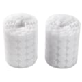 Miniatyrbillede 5 af 5: REMAKE 1000 stk. Selvklæbende Velcro til Børn, Rund, Tidlig Uddannelse, Nylon, Selvklæbende, Udskåret, Hvid, Lydløs, 10mm