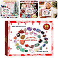 Miniatyrbillede 2 af 5: Legetøjs Julekalender Dekoration Læringsgave Mineral Blind Box 24 Dages Julekalender