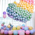 Miniatyrbillede 2 af 5: 100 stk Balloner 11 Blandede Farver Sæt - 10 Tommer Macaron Farver Til Nytårsfest Julebørnefest Dekorationstilbehør Passer Til Helium O