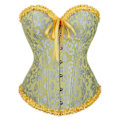 Miniatyrbild 1 av 4: Kvinnors Blommig Korsett Braless Axelbandslös Underkläder Grön s