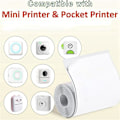 Miniatyrbilde 5 av 5: Rolls Mini Lommeprinter Etikettpapir, 30 X 57mm Limt Termisk Papir for Lommeprinter, (hs)