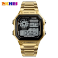 Miniatyrbillede 3 af 5: REMAKE SKMEI 1335 Digital ur med rustfrit stål armbånd reloj hombre Watch Men 5Bar vandtæt ure Sort