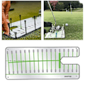 Miniatyrbillede 3 af 4: Golf Putting Alignment Spejl Træningshjælp Træningshjælp Undervisningsudstyr Spejle Positur Korrektor Til O