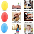 Miniatyrbild 3 av 5: Handtränare Fingertänare Äggformade Greppbollar 3 Stycken Cl,ZQKLA