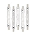 Miniatyrbilde 1 av 5: 5-pak R7s 118mm 300W 230V, R7s Halogen Lineær Lyskilde, Dimbar Halogenlampe for Byggearbeid