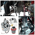Pikkukuva 3 / 5: Vm22 26mm kaasuttimen ilmanpuhdistin imuputkipaketti Mikuni 110cc 125cc 140cc Pit Dirt Bike Pitpro A