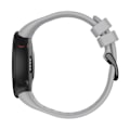 Miniatyrbillede 4 af 5: Garmin Forerunner 45S Holdbar Sort Silikon Urrem med Spænde - Grå Sølvgrå