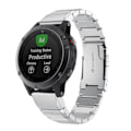 Miniatyrbillede 2 af 5: Lænkearmbånd Garmin Fenix 5/5 Plus/6/6 Pro Sølv