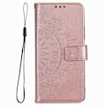 Miniatyrbillede 5 af 5: Motorola Moto G54 5G Etui Mandala Læder Rosenguld