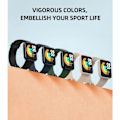 Miniatyrbillede 4 af 5: REMAKE Pakkestrop til Xiaomi Mi Watch Lite/Redmi Watch, Blød Silikon Udskiftningsrem Sportsarmbånd - Sort/Blå