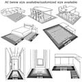 Miniatyrbild 3 av 3: Heminredning Modern 3D Juldekoration Entrématta Vardagsrum Kaffebord Filt Tomtematta Sovrumsmattor 20 20 80x120cm