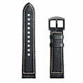 Miniatyrbild 7 av 8: Armband Samsung Gear S3 Classic, Frontier, Galaxy Watch 22 mm Läder Svart