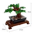 Pikkukuva 2 / 5: REMAKE Kirsikankukka Bonsai -puu, DIY-kasvimalli aikuisille, Luova lahja kodin sisustukseen tai toimiston taiteeseen, Kasvikokoelma, Äiti
