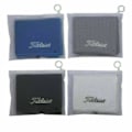 Miniatyrbild 3 av 4: Titleist Golfhandduk Bomulls-Karbinhake för Klubb-Bollrengöring-Handdukar-Svart