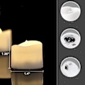 Miniatyrbilde 4 av 4: 24 stk LED-telys med timer, batteridrevne telys for bord