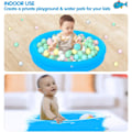 Miniatyrbild 4 av 4: Baby Pool 2-pack Fylld Pool Uppblåsbar Barnpool Badleksaker för Sommarvattenfest 65x16cm 2 ringar
