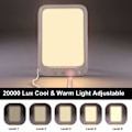 Miniatyrbillede 4 af 5: REMAKE LED dagslyslampe 20000 Lux Kold varm lys Terapilampe mod depression 3 lysfarver