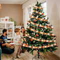 Miniatyrbillede 5 af 5: Juletræspynt Strengslys 10m 100 LED Lys Kobbertråd Bånd Sløjfer Lys til Fest Bryllup Ferie Juletræspynt