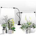 Pikkukuva 2 / 5: REMAKE Kasvilamppu, Auringonvalkoinen 50W 84 LED Kaksoispää Kiinnikkeellinen Kasvilamppu, 4/8/12h Ajastimella 5 Himmennettävää Tasoa