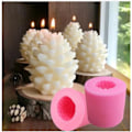 Miniatyrbillede 2 af 4: REMAKE DIY - Lysforme - Kegle - Form - Lysepink