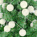 Miniatyrbillede 5 af 5: 3 Meter 20 LED Lys Rattan Bold Bomuld Bold Lysstreng Julepynt Dekorative Lamper Soveværelse Varmt Hvid Lamper HyBY 3m