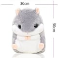 Pikkukuva 5 / 5: Plush-hamsteri pehmolelu, tuntumaa 19,7 tuumaa, harmaa