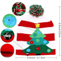 Miniatyrbilde 2 av 5: LED-belyste julehatter Xmas Santa stygge hatter Beanies 10 fargerike lys Blinkende hatt for nyttårsfest