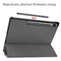 Pikkukuva 4 / 5: Samsung Galaxy Tab S7 Plus/FE/Lite Kolminkertainen Kotelo PU-Nahka/PC Harmaa