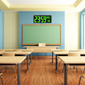 Miniatyrbild 7 av 7: Stor digital väggklocka med digital display