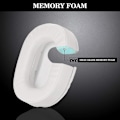 Miniatyrbillede 4 af 4: Ørepuder Memory Foam Ørepudebetræk Udskiftningsørepuder til ATH M50X Passer til Audio Technica M40X M30X M20 Hvid