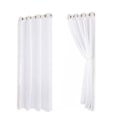 Miniatyrbilde 2 av 5: REMAKE pcs. Utendørs Gardiner for Patio Avtakbare for Enkel Vanntett Transparent Gardin for Veranda Hage Gazebo