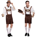 Pikkukuva 1 / 5: REMAKE Saksan Oktoberfest-olut Miesten Baijerilainen Nahkahousut Hattu Paita Setti XL