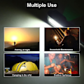 Miniatyrbillede 3 af 4: Majsstang LED Walkman USB-lys Genopladelig Majsstang Arbejdslys Multifunktionel lommelygte med krog blå
