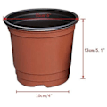 Miniatyrbillede 3 af 5: 50 Plastikpotter 15cm Frøplantepotter Perfekte Frøplantepotter til