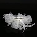 Miniatyrbild 5 av 5: Damhatt Fascinator Blomma Fascinator Bröllop Fascinator Hårband Fjäder Bröllopshår Smycke Huvudbonad Hatt Bowler Mini Topphatt Hårclips (Be...