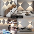 Miniatyrbillede 5 af 5: REMAKE Indendørs LED Vægslamper, Op og Ned Vægslampe 6W Moderne Aluminium Vægslampe, til Soveværelse, Stue, Gang, Cafe, Varmt Hvidt