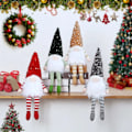Miniatyrbillede 4 af 4: 45cm Julemandsnisse med LED-lys Julepynt til hjemmet Jul Navidad Nytår 2023 Børnegave E