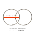 Miniatyrbillede 3 af 3: Metal Split Ring XL