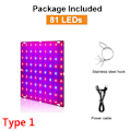 Miniatyrbild 1 av 5: 3000W LED Växtlampa Fullspektrum LED Justerbar 169-LED 81-LED