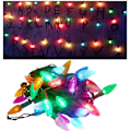 Miniatyrbild 1 av 3: LED-ljusslingor Batteridrivna Julgransljus Batteridrivna Flerfärgade Juldekorationer Inomhus/Utomhus 50 LED