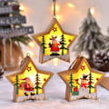 Miniatyrbilde 5 av 5: Julepynt med LED-lys, trepynt, julelys, nattlys, pynt