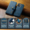 Miniatyrbillede 3 af 4: DG MING iPhone 14 2-i-1 Magnetisk Wallet Case - Blå