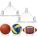Miniatyrbillede 2 af 5: Akryl boldstativ, 2 stk sportsbold opbevaringsstativ, boldstativ transparent sportsbold opbevaringsstativ