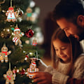 Miniatyrbillede 3 af 5: 12 Juletræspynt i Peberkageform, Hængende Julepynt, Julepynt, Julepynt, Vinter, Nytårsfestartikler