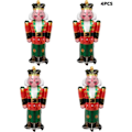 Miniatyrbilde 2 av 5: Nøtteknekkerballonger - 40,2\" Jule-Nøtteknekker Soldat Folieballong for Jul Nyttår Bursdagsfest Dekorasjon 4 stk