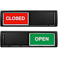 Miniatyrbild 2 av 5: Öppet Stängt Skylt, Öppna Skyltar Sekretess Skjutdörrskylt Indikator C Silver-open close sign