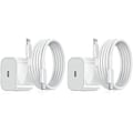 Miniatyrbild 1 av 4: REMAKE 2-pack - Laddare för iPhone - Snabbladdare - Adapter + Kabel 20W Vit 2-pack iPhone