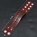 Miniatyrbild 5 av 5: Läderarmband för män, brett manschettarmband, bästa gåvorna till fars dag