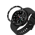 Miniatyrbillede 2 af 4: Beskyttelsesring til bezel Galaxy Watch4 Classic 46mm - Sort/Hvid